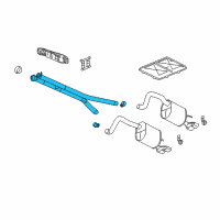 OEM 2009 Cadillac XLR Intermed Pipe Diagram - 25839157