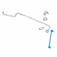 OEM 2015 Honda Civic Link, Left Front Stabilizer Diagram - 51321-TR0-A01