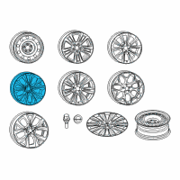 OEM 2015 Chrysler 200 Aluminum Wheel Diagram - 1WM46DD5AA