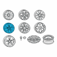 OEM 2017 Chrysler 200 Aluminum Wheel Diagram - 1WM46DD5AA