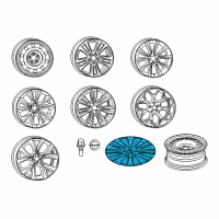 OEM 2016 Chrysler 200 Wheel Cover Diagram - 1VT39GSAAA