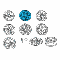 OEM 2017 Chrysler 200 Painted Inchwheel Diagram - 1WM43GSAAA