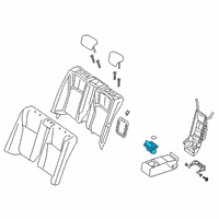 OEM 2021 Lexus ES250 Rear Holder Sub-Assembly Diagram - 72806-33130-B2