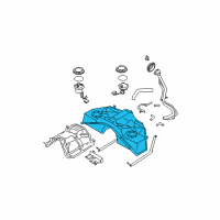 OEM 2004 Nissan 350Z Fuel Tank Assembly Diagram - 17202-EY80A