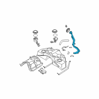 OEM 2008 Nissan 350Z Tube Assy-Filler Diagram - 17221-EY80B