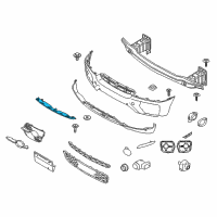 OEM 2010 BMW X6 Underride Protection, Front Diagram - 51-11-7-179-849