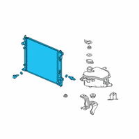 OEM 2018 Honda Civic Radiator Complete Diagram - 19010-5BF-A01