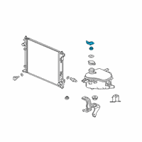 OEM 2021 Honda Civic Bracket R, Rad Up MT Diagram - 74171-TGH-A00