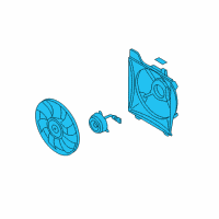 OEM Kia Rio Blower Assembly-Radiator Diagram - 253801G101