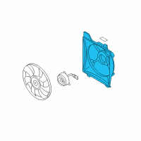 OEM Kia Rio SHROUD-Fan Diagram - 253501G100