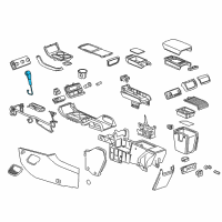 OEM 2015 GMC Acadia Shift Knob Diagram - 23102177