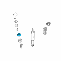 OEM Hyundai Santa Fe Bushing-Upper "B", Rear Diagram - 55325-26500