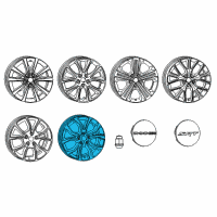 OEM 2019 Dodge Durango Aluminum Wheel Diagram - 6QP26DD5AA