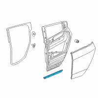 OEM 2010 Acura ZDX Seal Right Rear Side Sill Diagram - 72827-SZN-A01