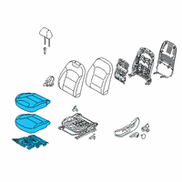 OEM 2021 Kia Niro EV Cushion Assembly-Front Seat Diagram - 88100G5031AY4