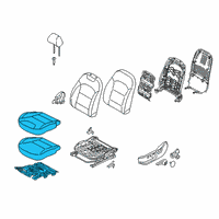 OEM 2019 Kia Niro Cushion Assembly-Front Seat Diagram - 88100G5031AY6