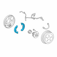 OEM Toyota Brake Shoes Diagram - 04495-02212