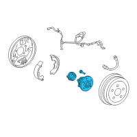 Genuine Toyota Corolla Hub & Bearing diagram