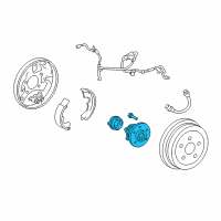 OEM Toyota Corolla Hub & Bearing Diagram - 42450-12170