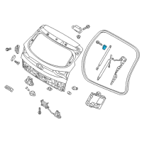 OEM 2016 Hyundai Tucson Bracket-Tail Gate Lifter, RH Diagram - 81782-D3100