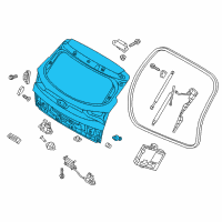 OEM 2016 Hyundai Tucson Panel Assembly-Tail Gate Diagram - 73700-D3050