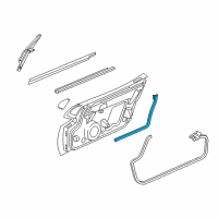 OEM 2004 Dodge Viper WEATHERSTRIP-Front Door Opening Diagram - 4865562AG