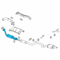 OEM 2005 Chevrolet Impala 3Way Catalytic Convertor Assembly (W/ Exhaust Manifold P Diagram - 10330021