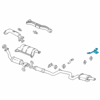 OEM 2001 Chevrolet Impala Bracket-Exhaust Muffler Rear Hanger *Green Diagram - 10328741