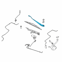 OEM 2019 Lincoln MKT Wiper Arm Diagram - AE9Z-17527-A