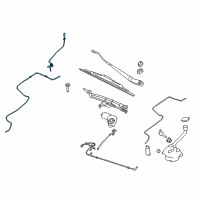 OEM 2015 Lincoln MKT Washer Hose Diagram - AE9Z-17408-E