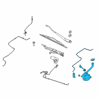 OEM 2011 Ford Flex Reservoir Assembly Diagram - AA8Z-17618-A