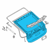 OEM BMW Tailgate, Aluminium Diagram - 41-00-7-419-932