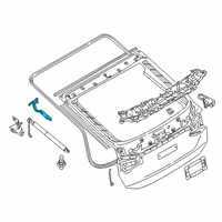 OEM BMW LEFT TRUNK LID HINGE Diagram - 41-00-7-468-691