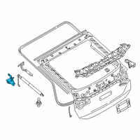 OEM BMW 640i xDrive Gran Turismo Lift Support Brackets Diagram - 41007468697