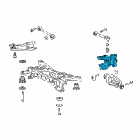 OEM 2012 Honda Pilot Knuckle, Left Rear Diagram - 52215-SZB-A02