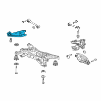 OEM 2013 Honda Pilot Arm, Left Rear Trailing Diagram - 52372-SZA-A01