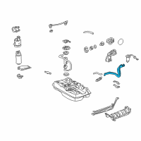 OEM 1997 Toyota Camry Filler Neck Diagram - 77201-33020