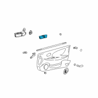 OEM 2003 Hyundai Sonata Power Window Sub-Switch Assembly Diagram - 93575-3D101-NU