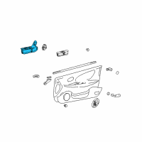OEM 2005 Hyundai Sonata Power Window Main Switch Assembly Diagram - 93570-3D111-NU