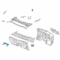 OEM 2013 Acura ILX Insulator, Dashboard (Upper) (Outer) Diagram - 74252-TX6-A00