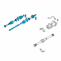 OEM 2019 Nissan Altima Drive Shaft Rear RH Diagram - 39600-6CA0A