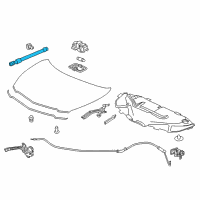 OEM 2014 Acura MDX Open Stay Assembly, Ho Diagram - 74145-SZN-A02