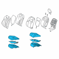 OEM 2019 Lexus ES350 Seat Sub-Assembly, FR RH Diagram - 71101-33380-C2