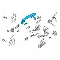 OEM 2020 Kia Soul Door Outside Handle Assembly Diagram - 82661K000000