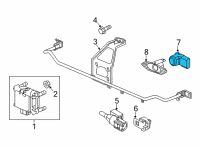 OEM 2020 Honda CR-V Sensor Assembly-(Black Gloss 5) Diagram - 39680-TEX-Y41ZN
