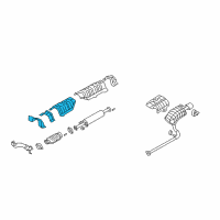 OEM 2007 Hyundai Sonata Protector-Heat Front Diagram - 28791-3K000--DS