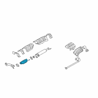 OEM Kia Forte Koup Catalytic Converter Assembly Diagram - 289602G540