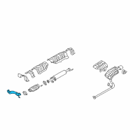 OEM Hyundai Sonata Front Exhaust Pipe Diagram - 28610-3K100