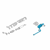 OEM 2010 Hyundai Sonata Tail With Muffler Pipe Diagram - 28700-3K520