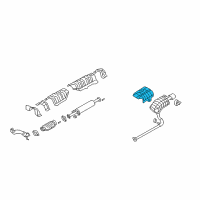 OEM Hyundai Sonata Protector-Heat Rear, RH Diagram - 28794-3K000